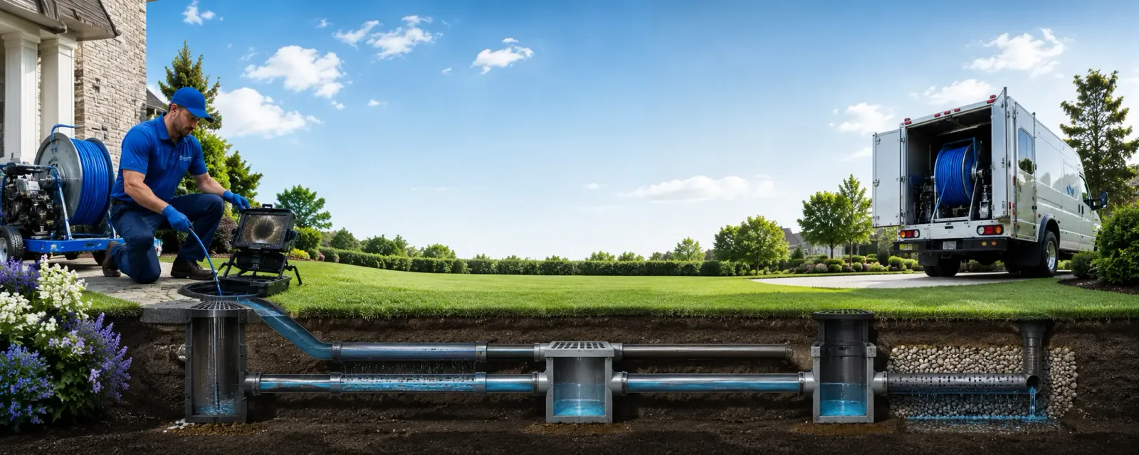 Outdoor drain cleaning information for Lockbourne, OH